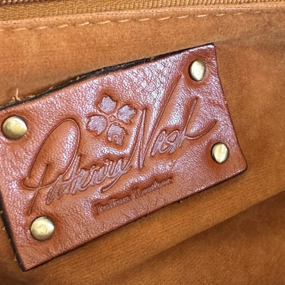 Kisslock Shoulder Bag Tooled Leather Paisley Purple Gold Satchel Boho Whimsygoth - Picture 4 of 9